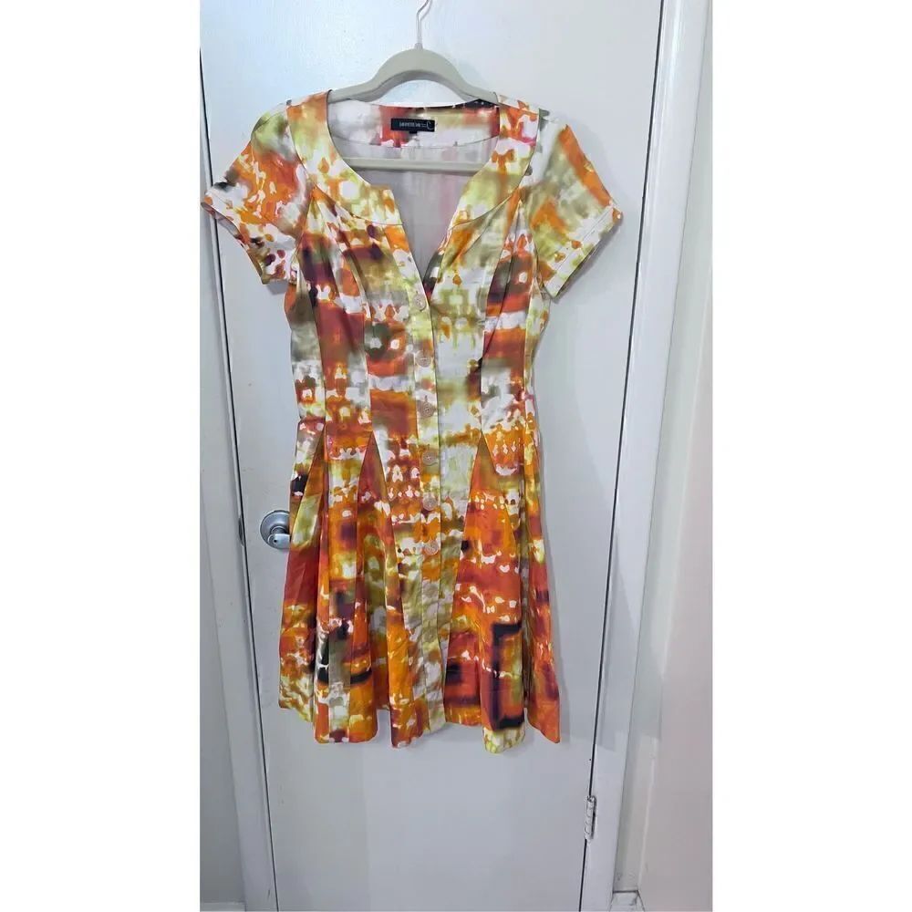 LAFAYETTE 148 NEW YORK MINI FLOWER COTTON DRESS WOMENS SIZE 2